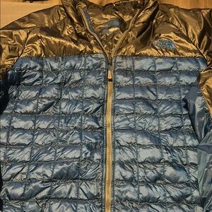 The North Face Blue and black Puffer Jacket